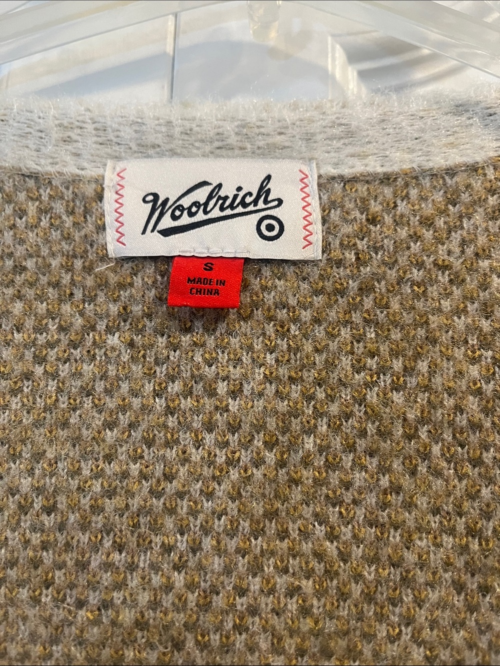 Woolrich for Target Cream Cardigan with Mustard Floral Design - Picture 2 of 5